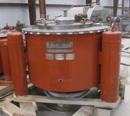 Tolhurst 48″ x 24″ basket centrifuge.